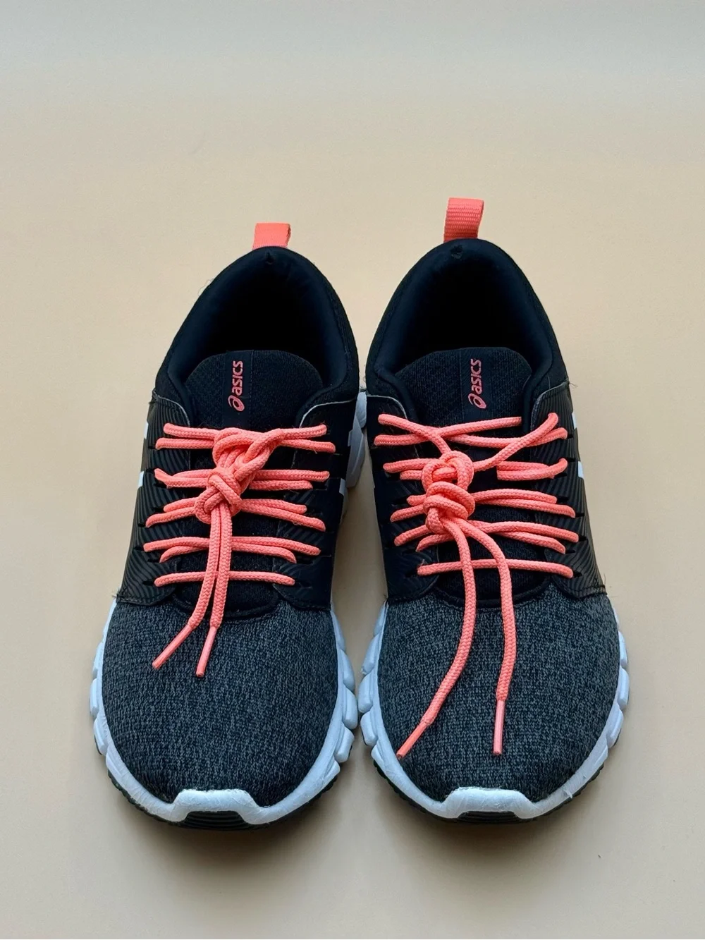 ASICS Women’s Low Top Lace-Up Athletic Sneakers Black/Pink/White 1022A053
